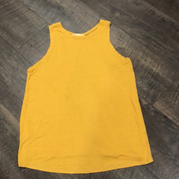 HOW VERY LOVED YELLOW OPEN BACK TANK SIZE L - Picture 3 of 8